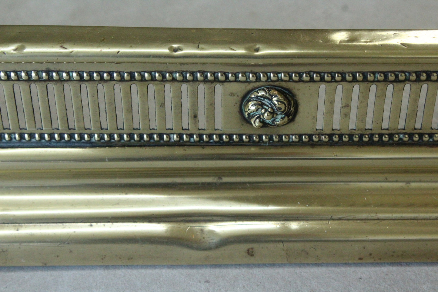 Brass Fire Fender - Kernow Furniture