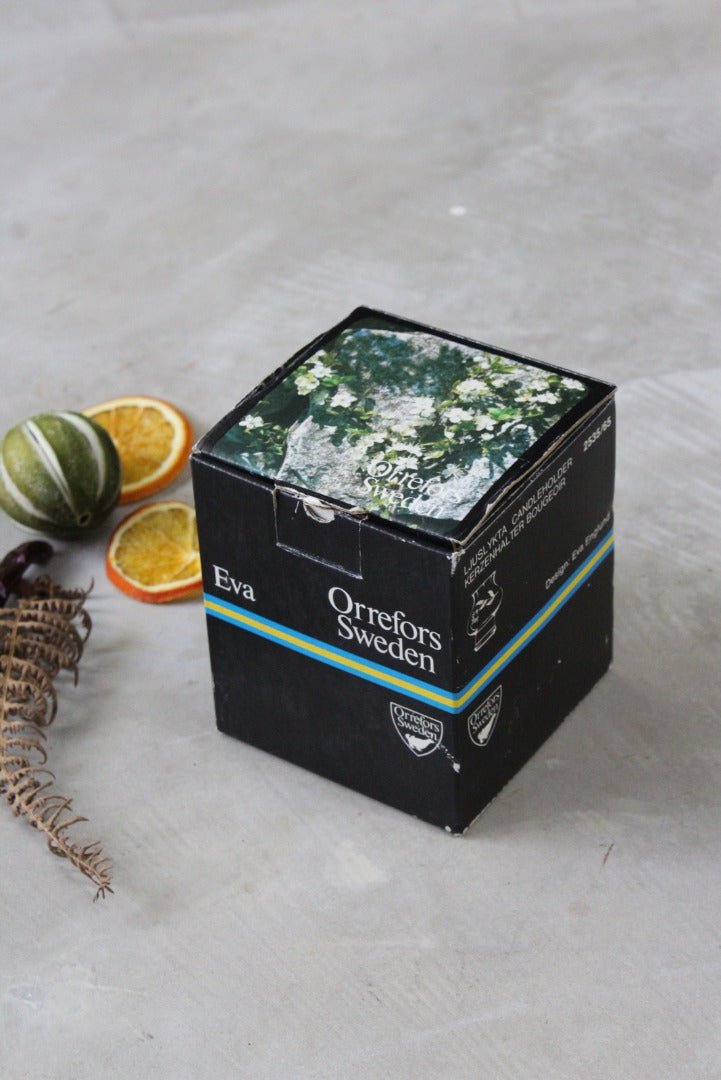 Orrefors Swedish Glass Tealight Holder - Kernow Furniture