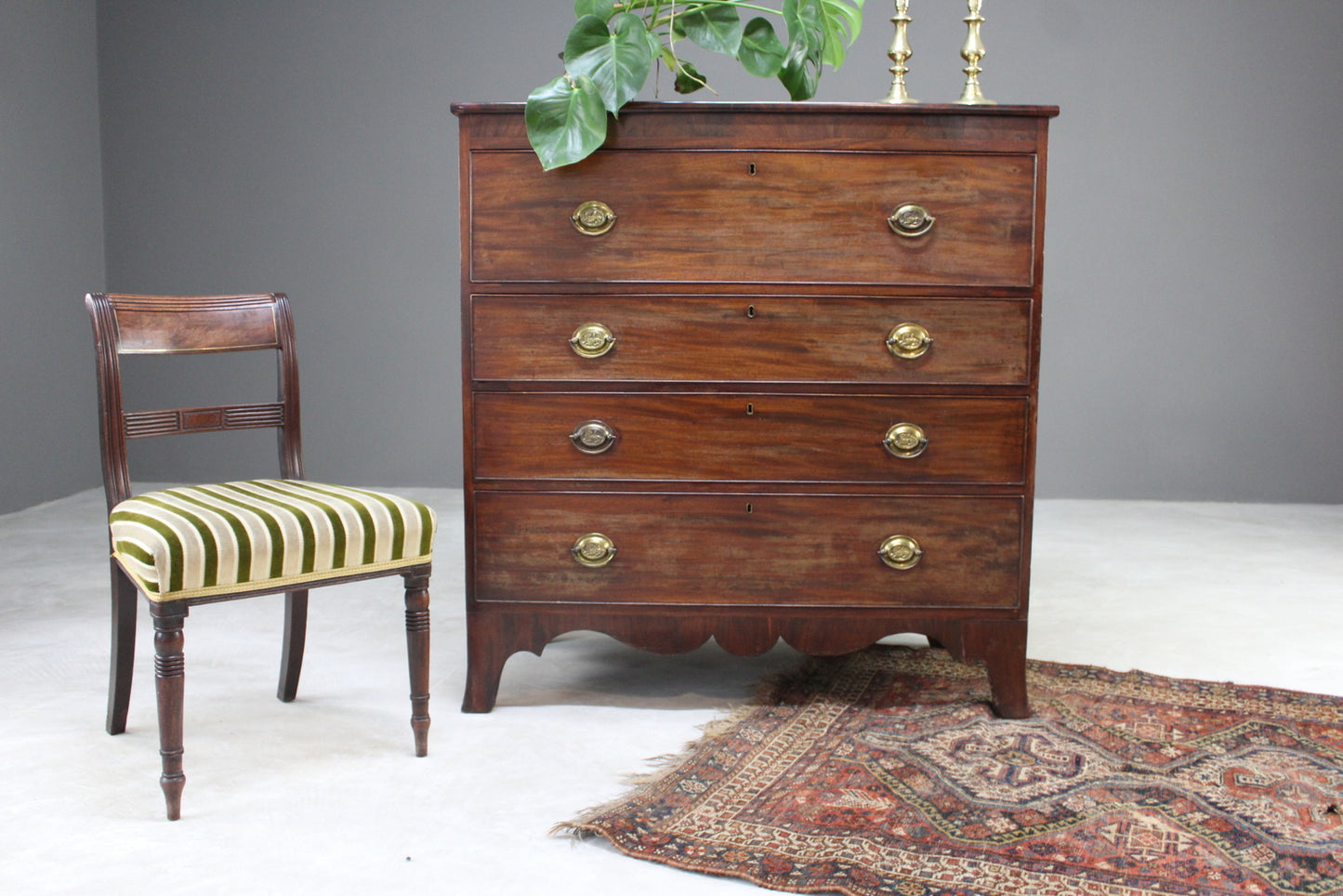 Antique Mahogany Chest of Drawers - Kernow Furniture