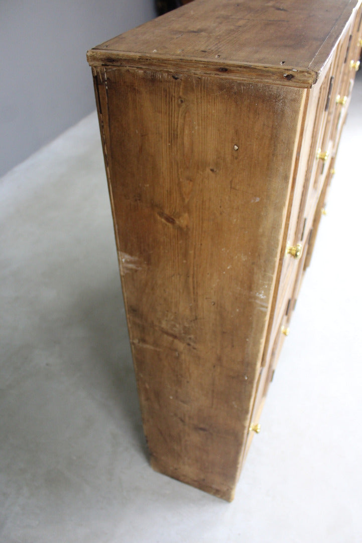 Rustic Pine Pigeonholes Storage Cupboard - Kernow Furniture