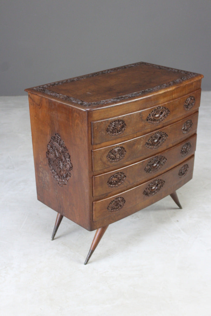 Carved Eastern Chest of Drawers - Kernow Furniture