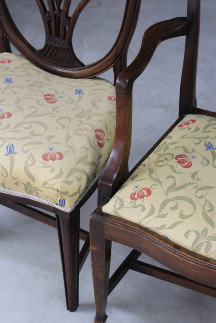 4 Hepplewhite Style Dining Chairs - Kernow Furniture