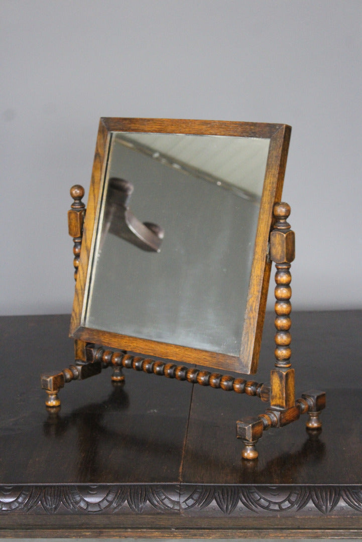 Oak Bobbin Turned Mirror - Kernow Furniture