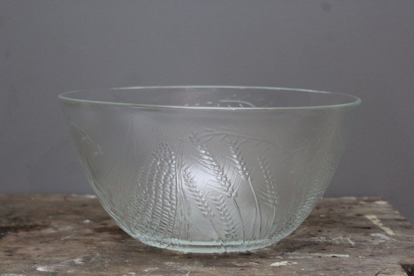 Large Glass Serving Salad Bowl - Kernow Furniture