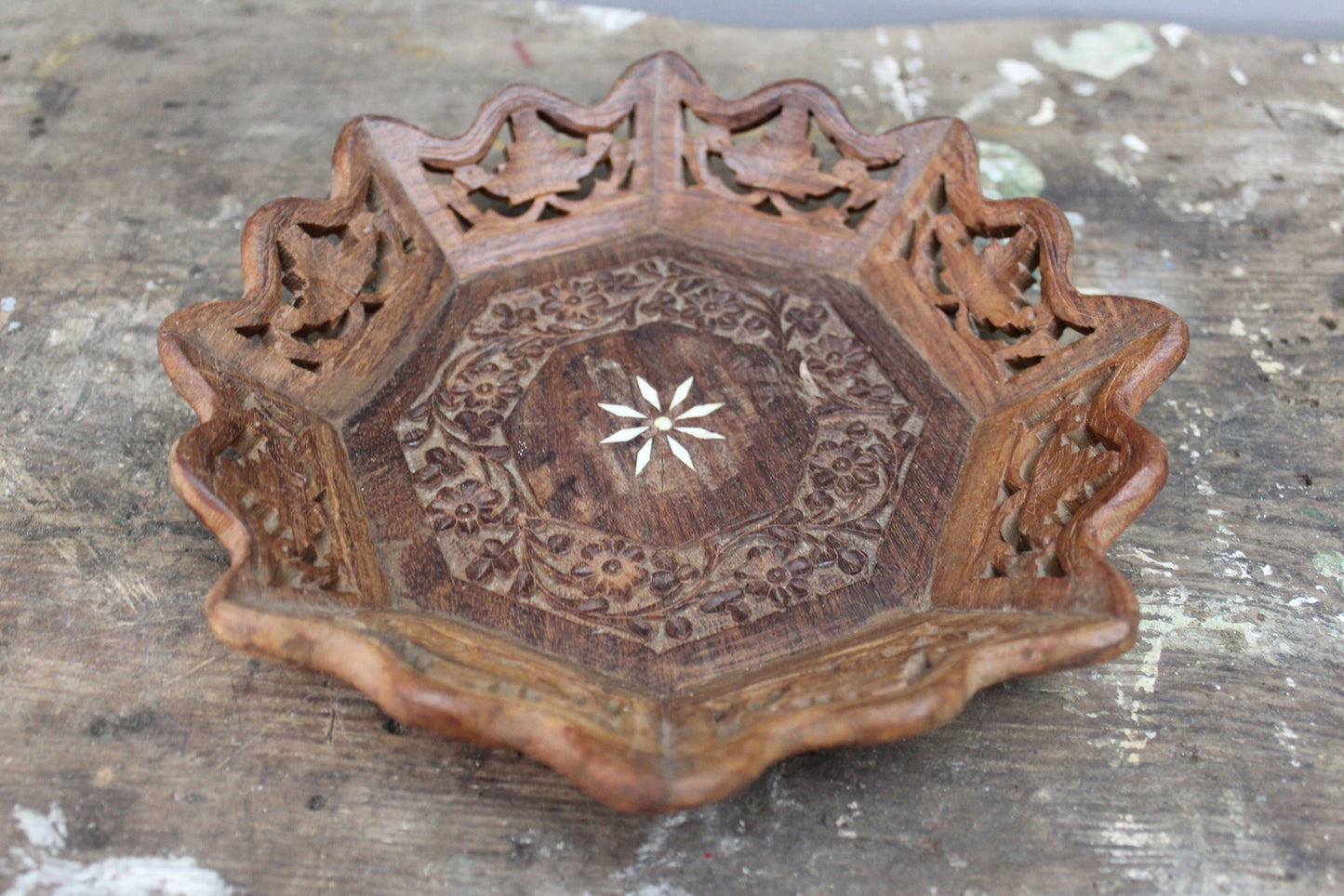 Eastern Carved Tray - Kernow Furniture