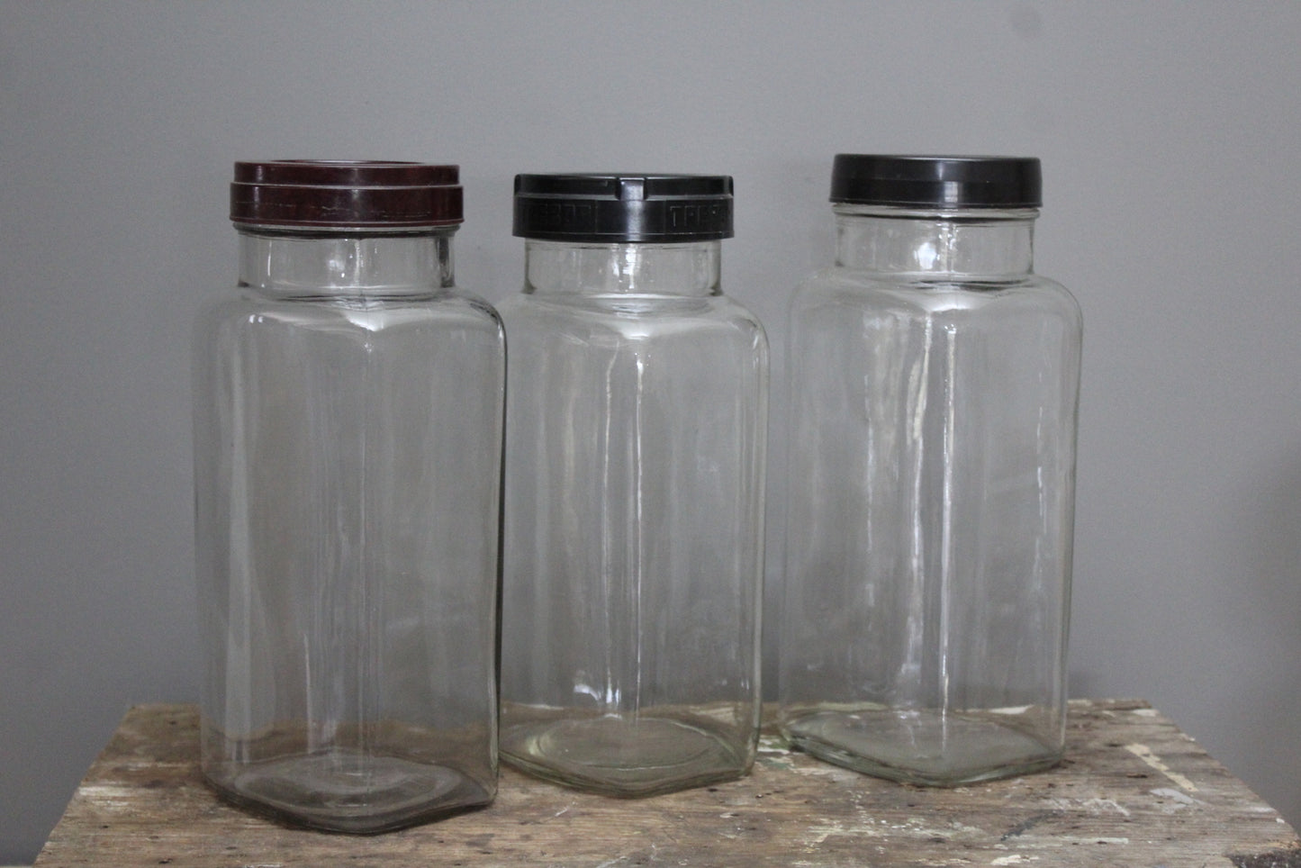 3 x Large Sweet Shop Glass Jar - Kernow Furniture