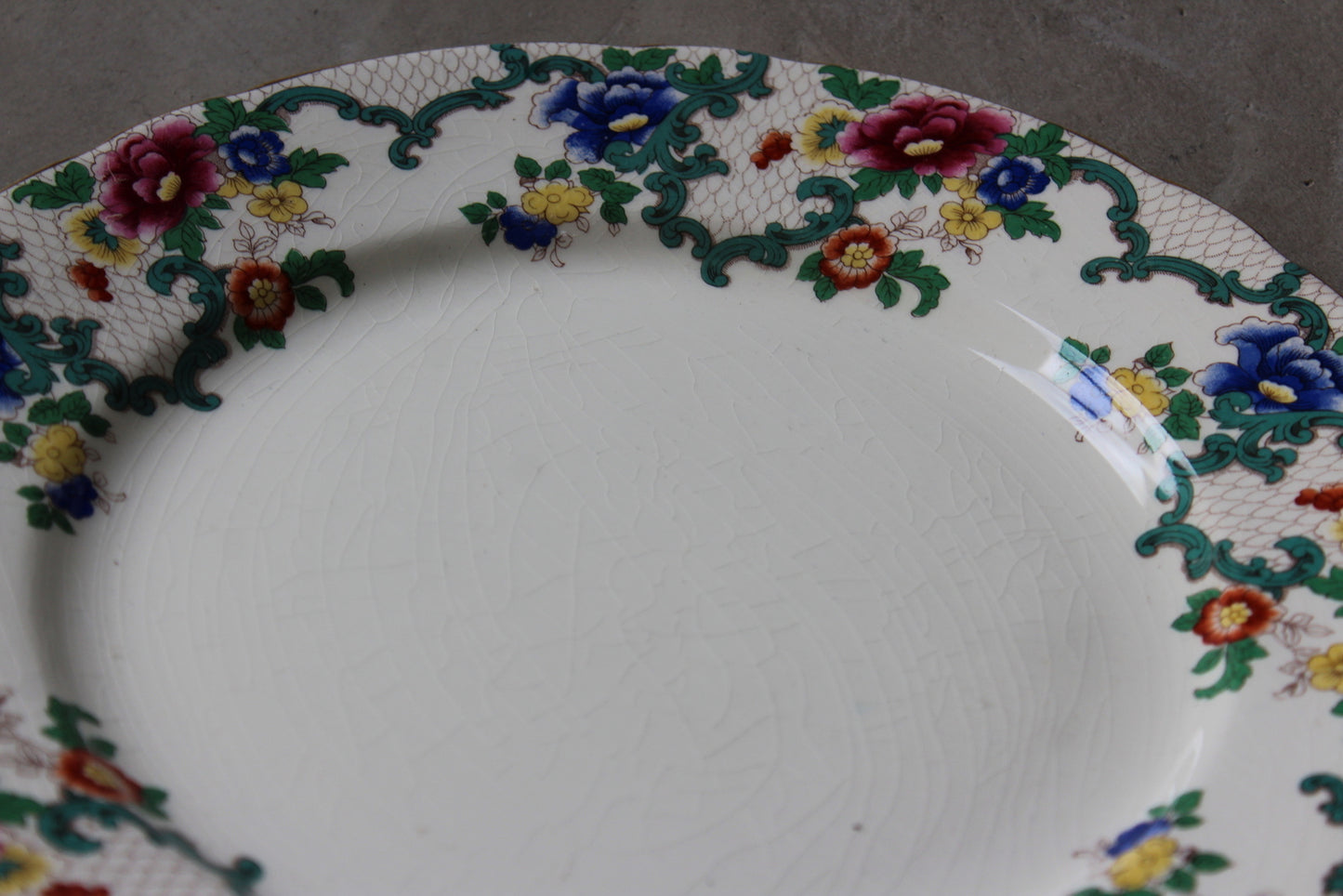 Royal Cauldon Victoria Dinner Plates x 5 - Kernow Furniture