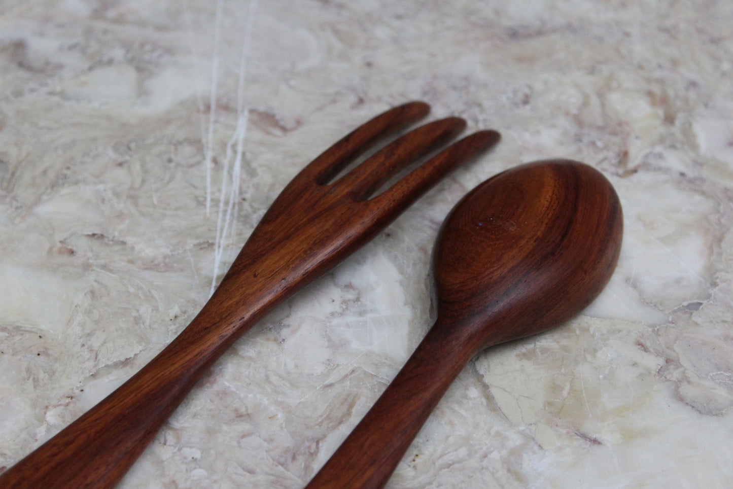 Teak Salad Servers - Kernow Furniture