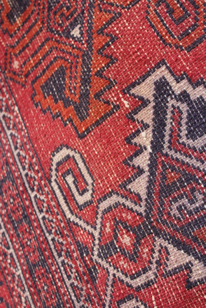 Large Dowlatabad Red Afghan Carpet - Kernow Furniture