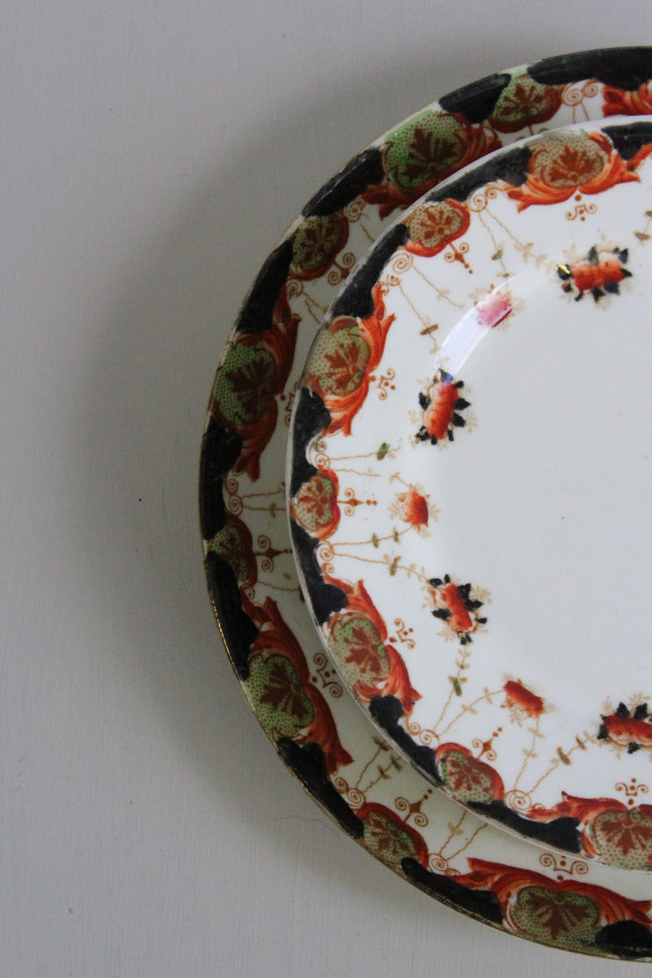 Antique Serving & 6 Small Plates - Kernow Furniture