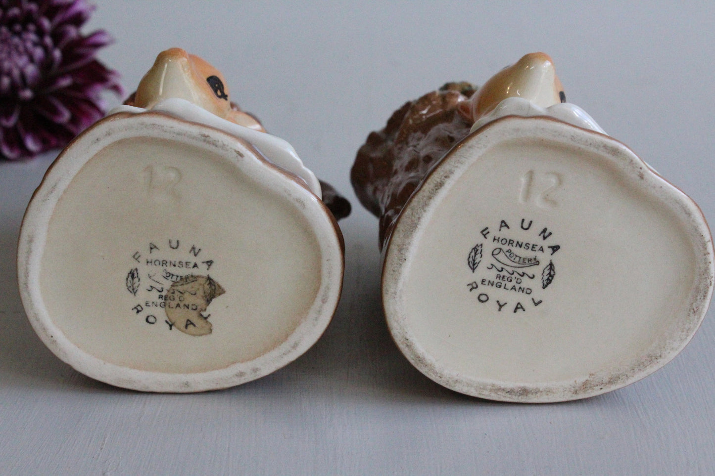 Pair Vintage Hornsea Fauna Vase - Kernow Furniture