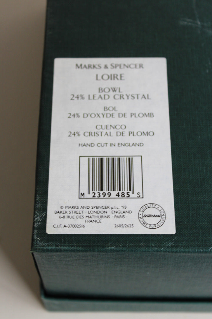 M & S Boxed Crystal Bowl - Kernow Furniture