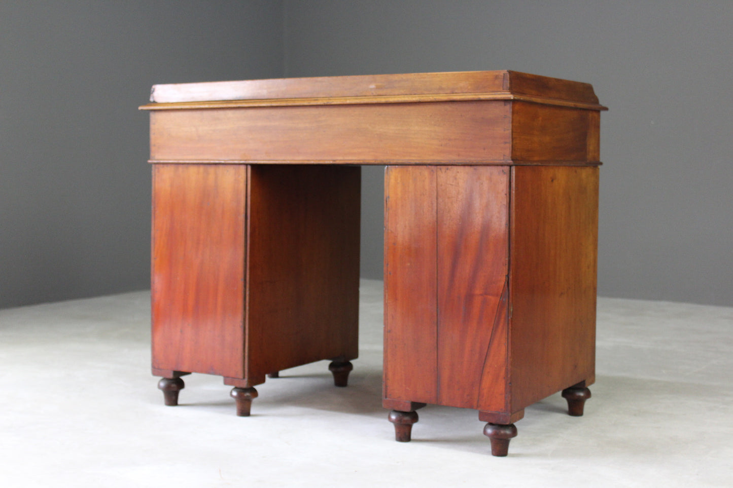 Antique Twin Pedestal Desk - Kernow Furniture