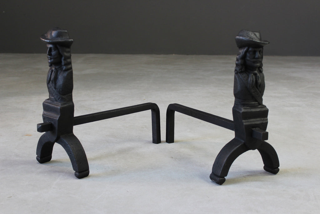 Pair Cast Iron Fire Dogs - Kernow Furniture