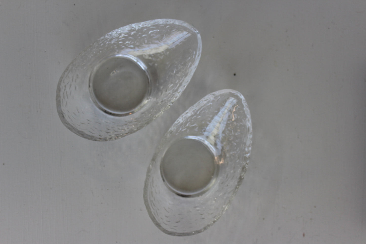 Pair Dartington Glass Avacado Dishes - Kernow Furniture