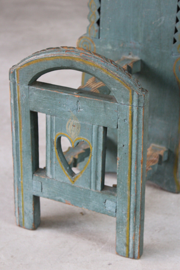 Scandi Painted Folk Style Boot Jack - Kernow Furniture