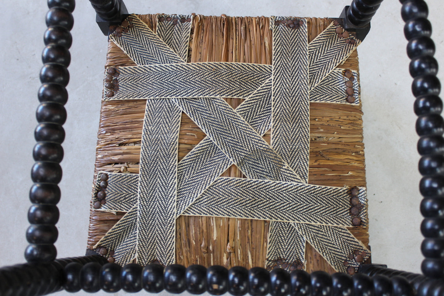 Arts & Crafts Bobbin Turned Corner Chair - Kernow Furniture