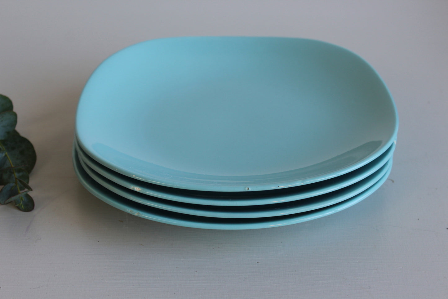 Vintage J G Meakin Blue Dinner Plates - Kernow Furniture