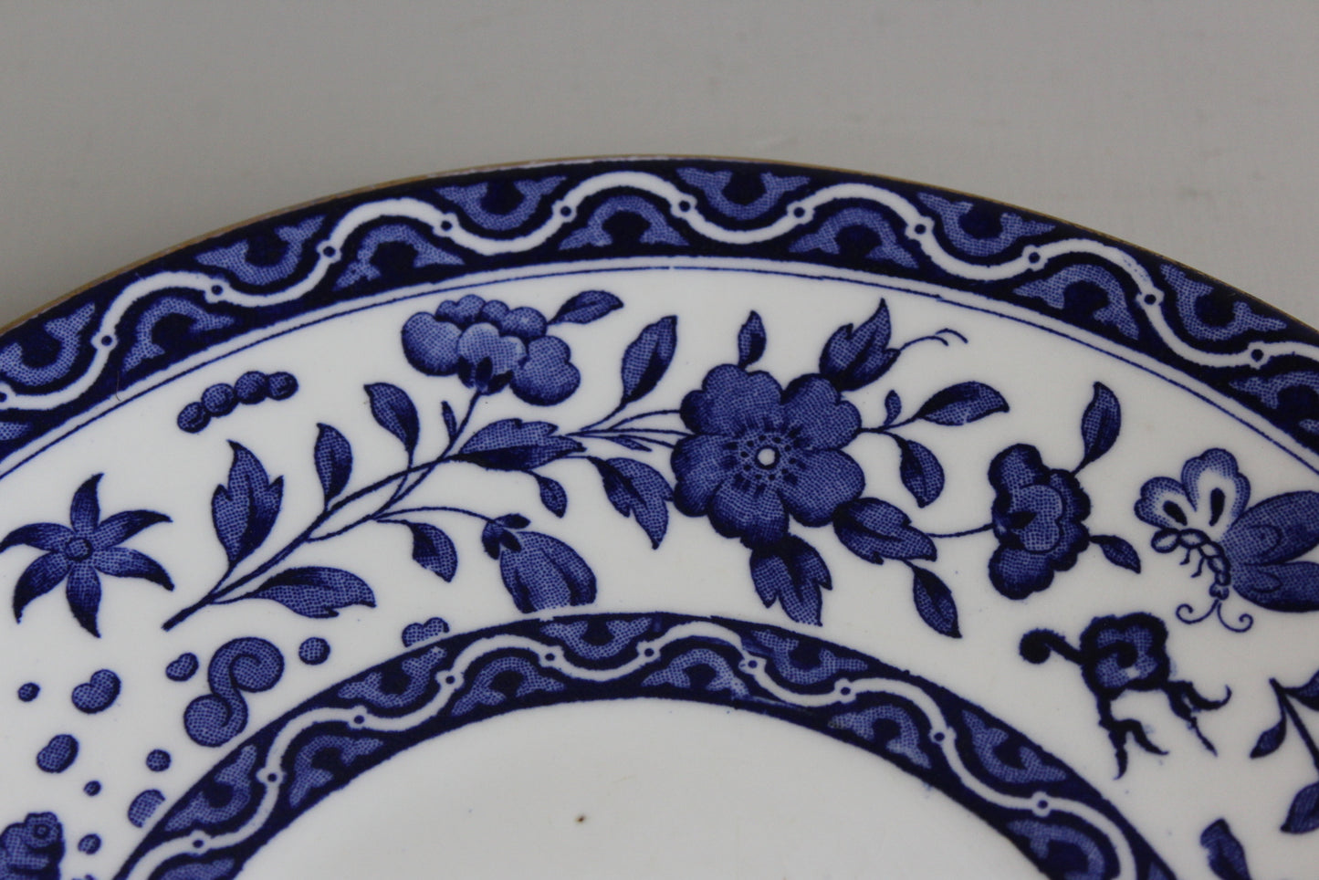 Royal Doulton Blue & White Floral Serving Plate - Kernow Furniture