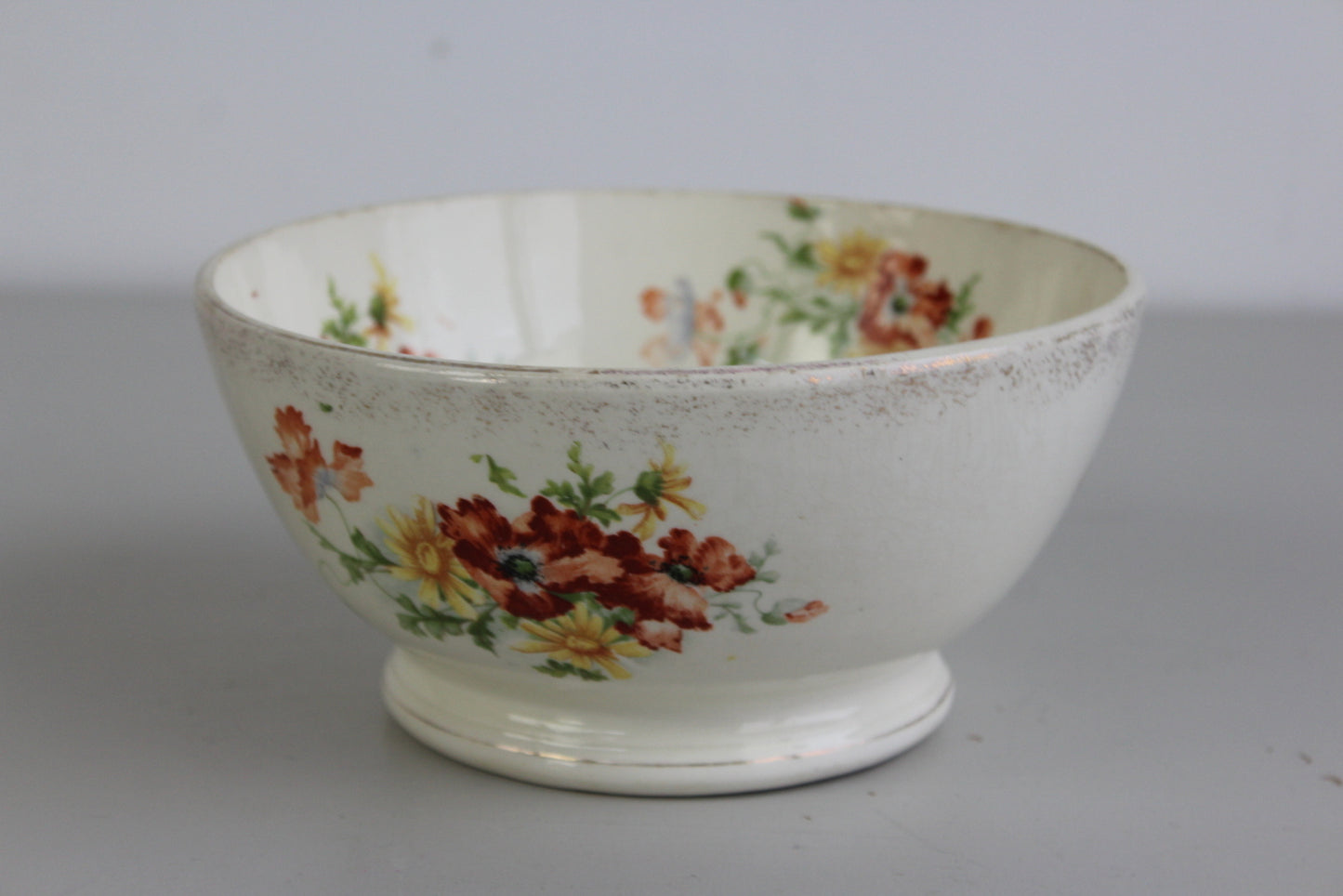 Early 20th Century Transferware Centre Bowl - Kernow Furniture