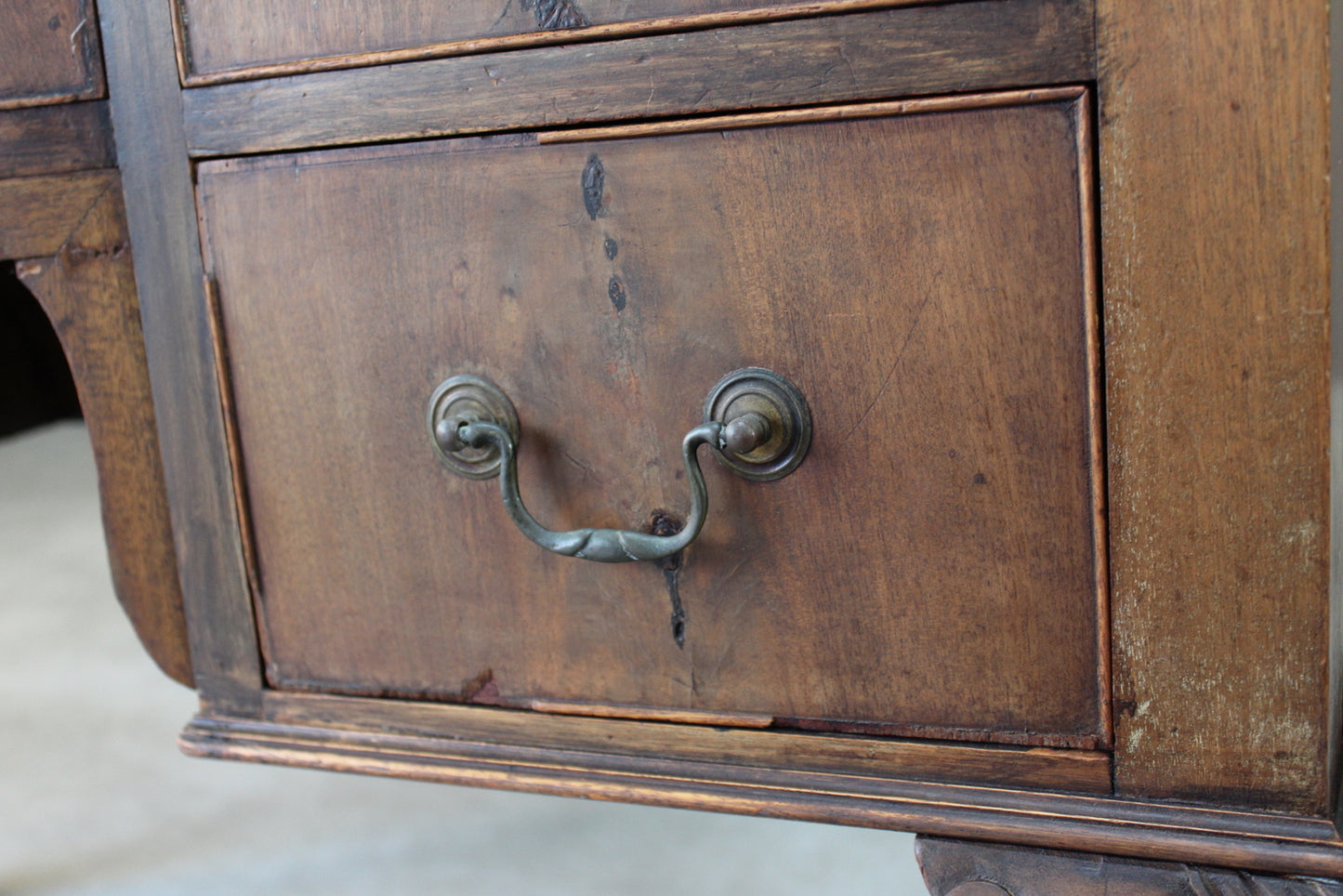Georgian Style Mahogany Writing Desk - Kernow Furniture