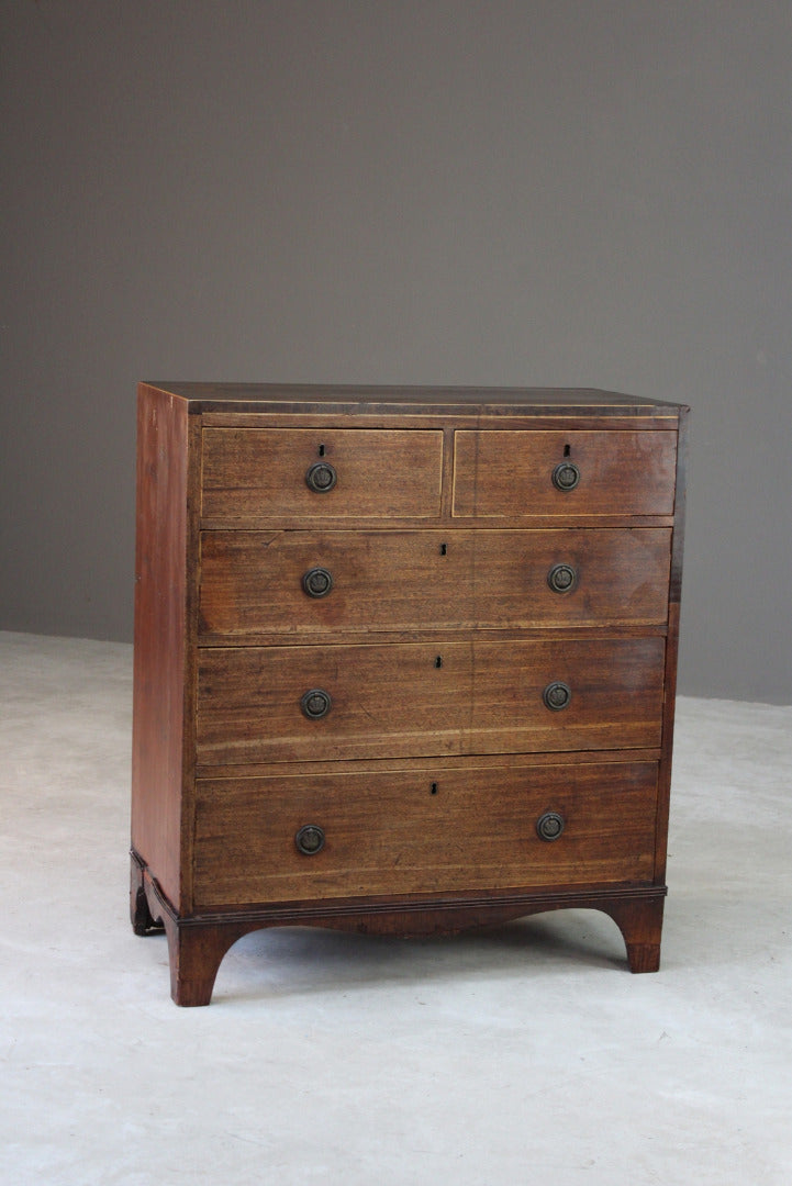 Antique Mahogany Chest of Drawers - Kernow Furniture
