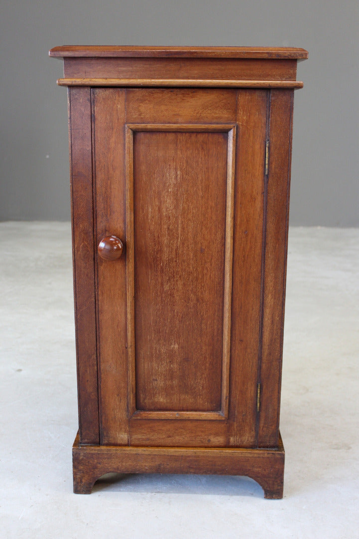 Antique Mahogany Pot Cupboard & Original Basin - Kernow Furniture