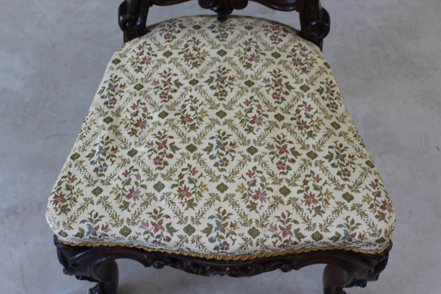 Victorian Rosewood Occasional Chair - Kernow Furniture