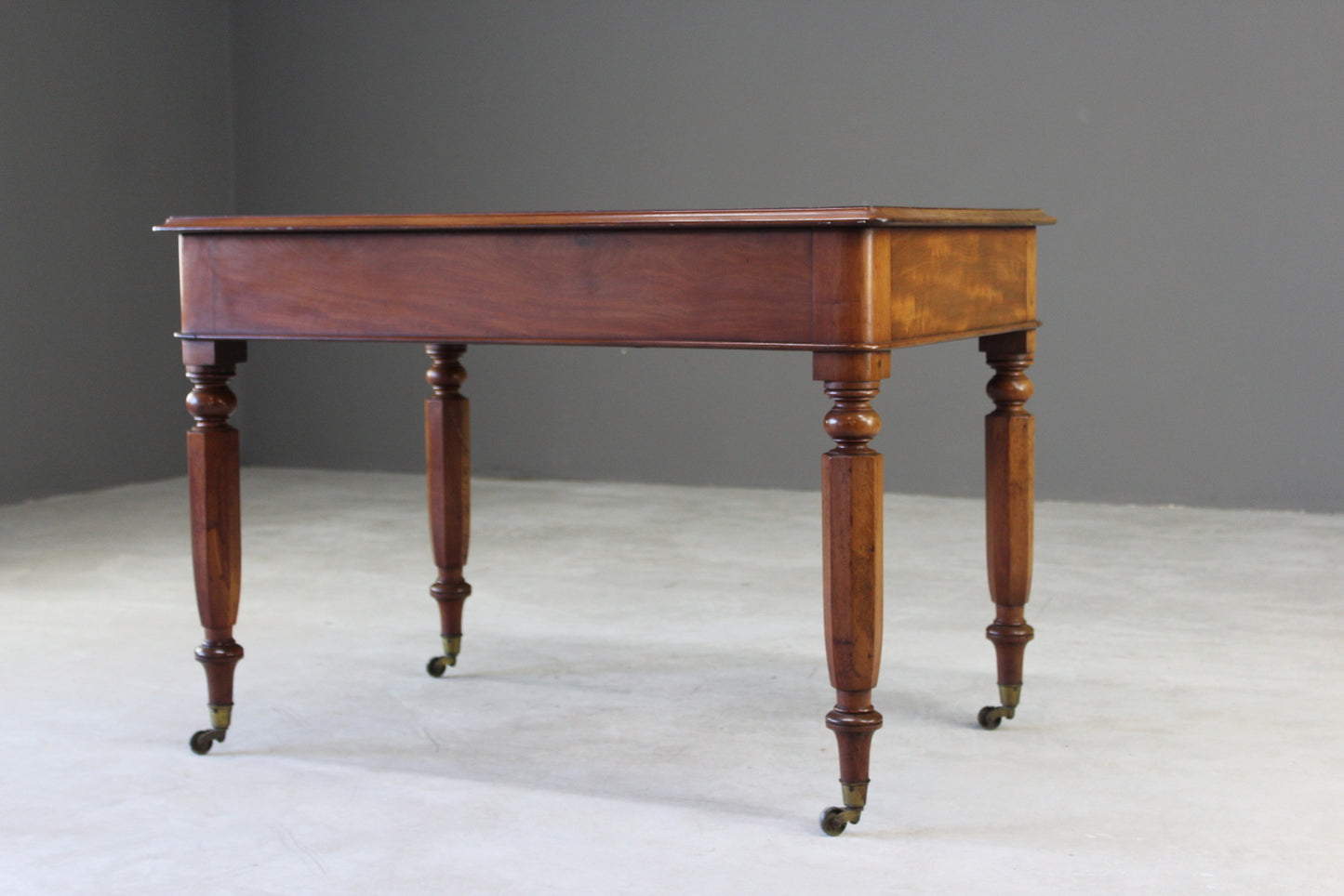 Antique Victorian Mahogany Writing Desk - Kernow Furniture