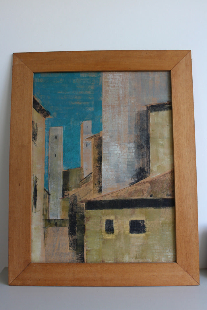 Abstract Townscape Painting - Kernow Furniture