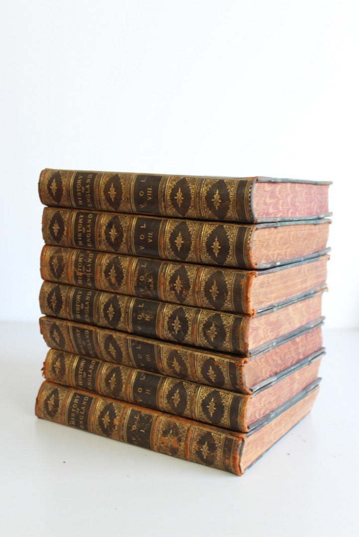 Cassells History of England Leather Bound Books - Kernow Furniture