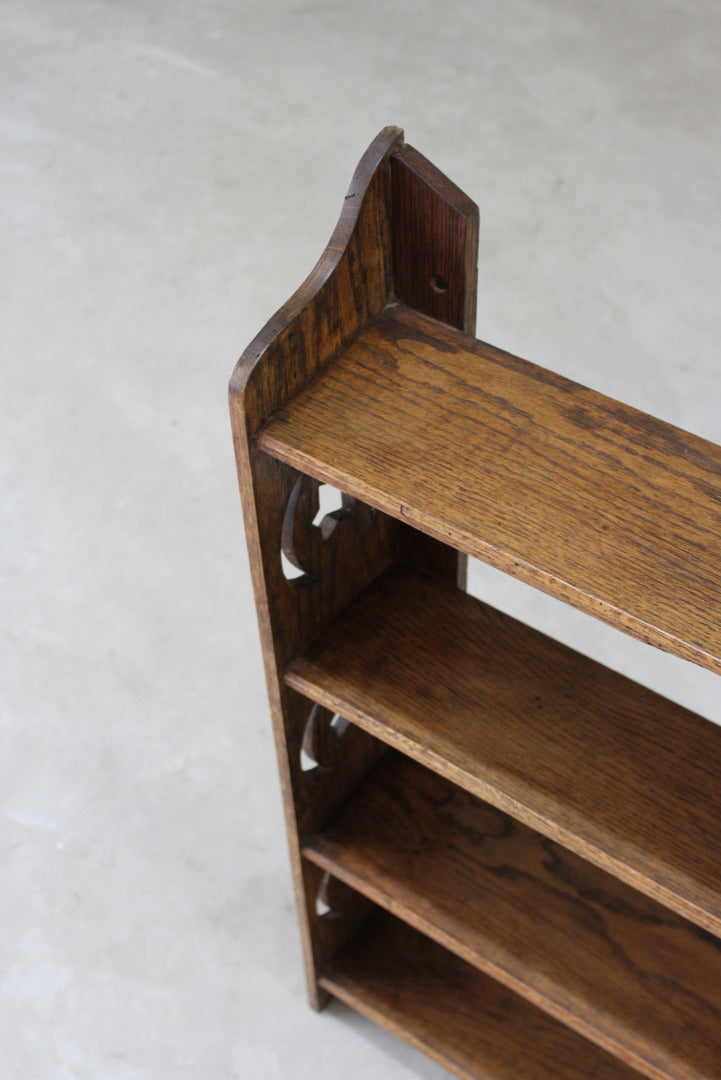 Small Arts & Crafts Oak Freestanding / Wall Shelves - Kernow Furniture