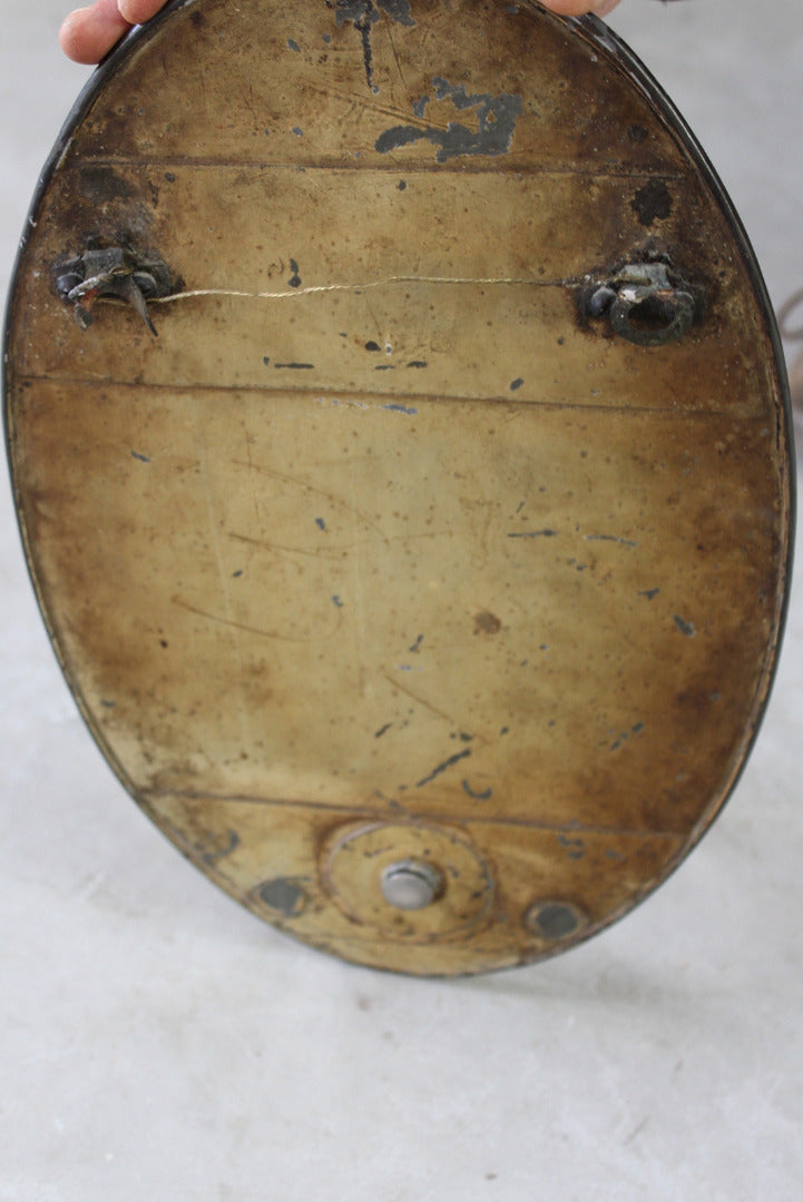 Antique Victorian Oval Mirror Wall Sconce - Kernow Furniture