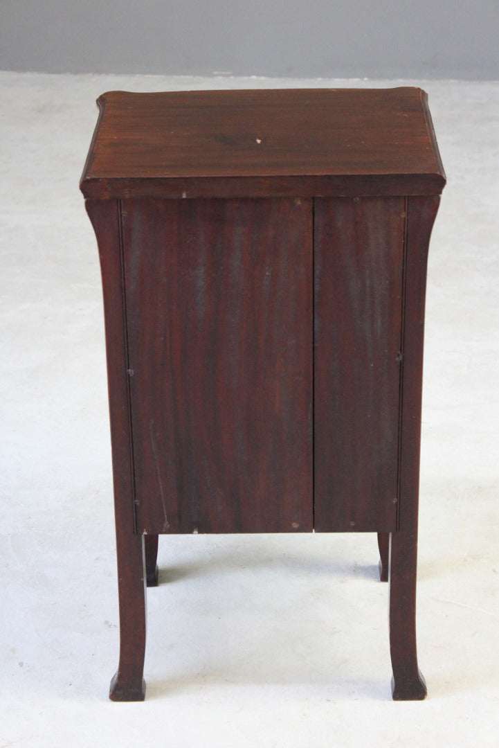 Art Nouveau Mahogany Bedside Cabinet - Kernow Furniture