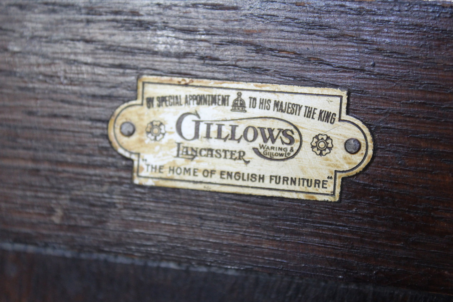 Waring & Gillows Oak Bedside Cabinet - Kernow Furniture