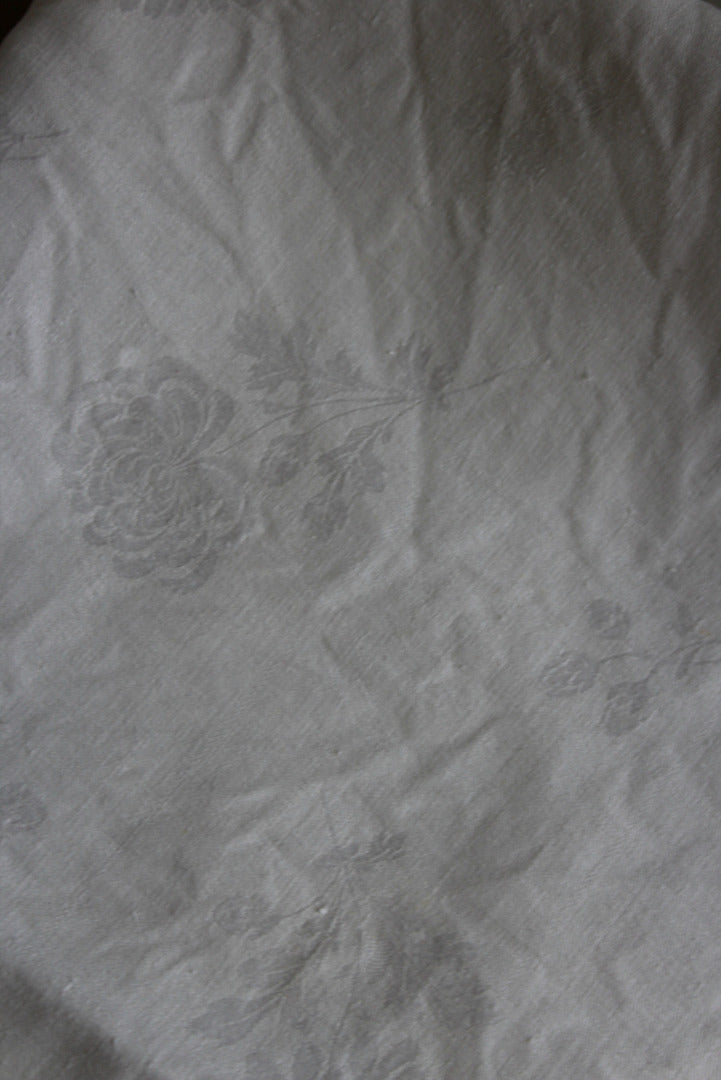 Vintage Blue & Plain Damask Tablecloths - Kernow Furniture