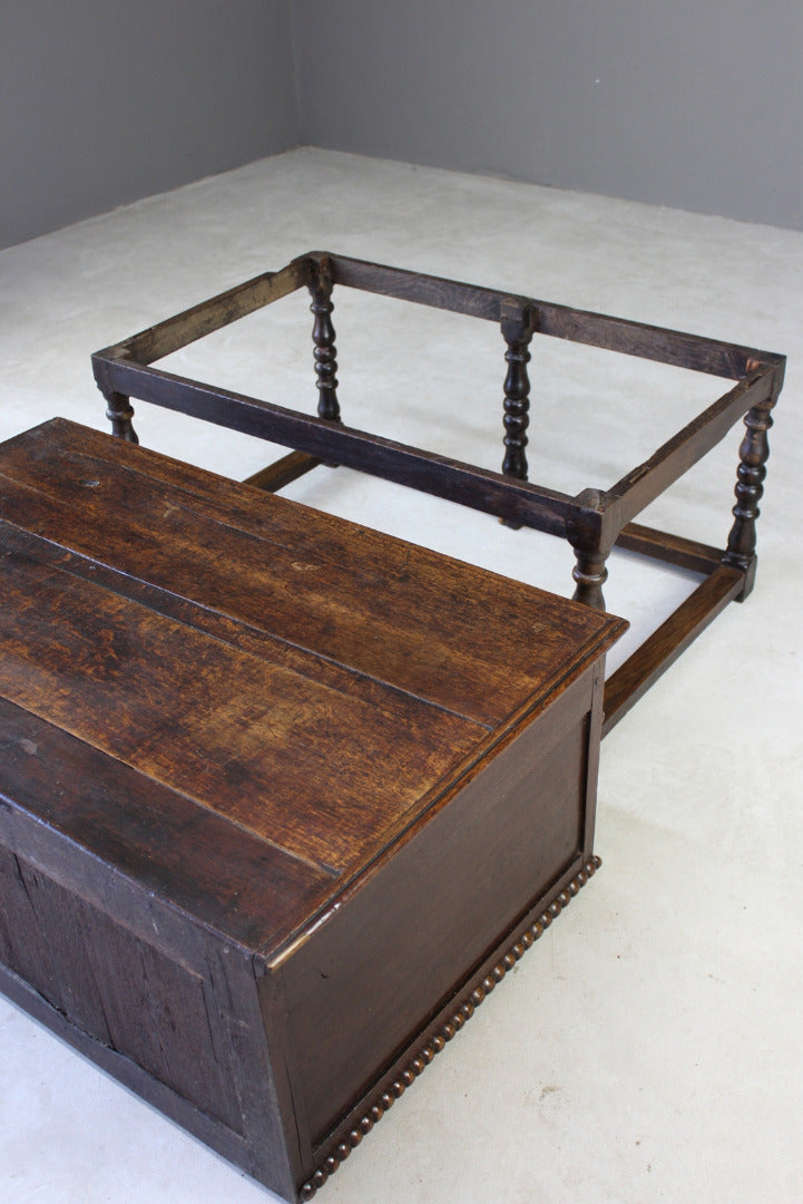 18th Century Style Oak Chest of Drawers on Stand - Kernow Furniture
