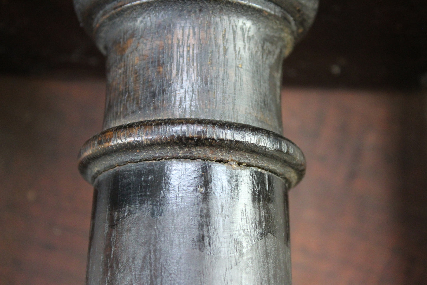 Antique Carved Georgian Oak Tilt Top Table - Kernow Furniture