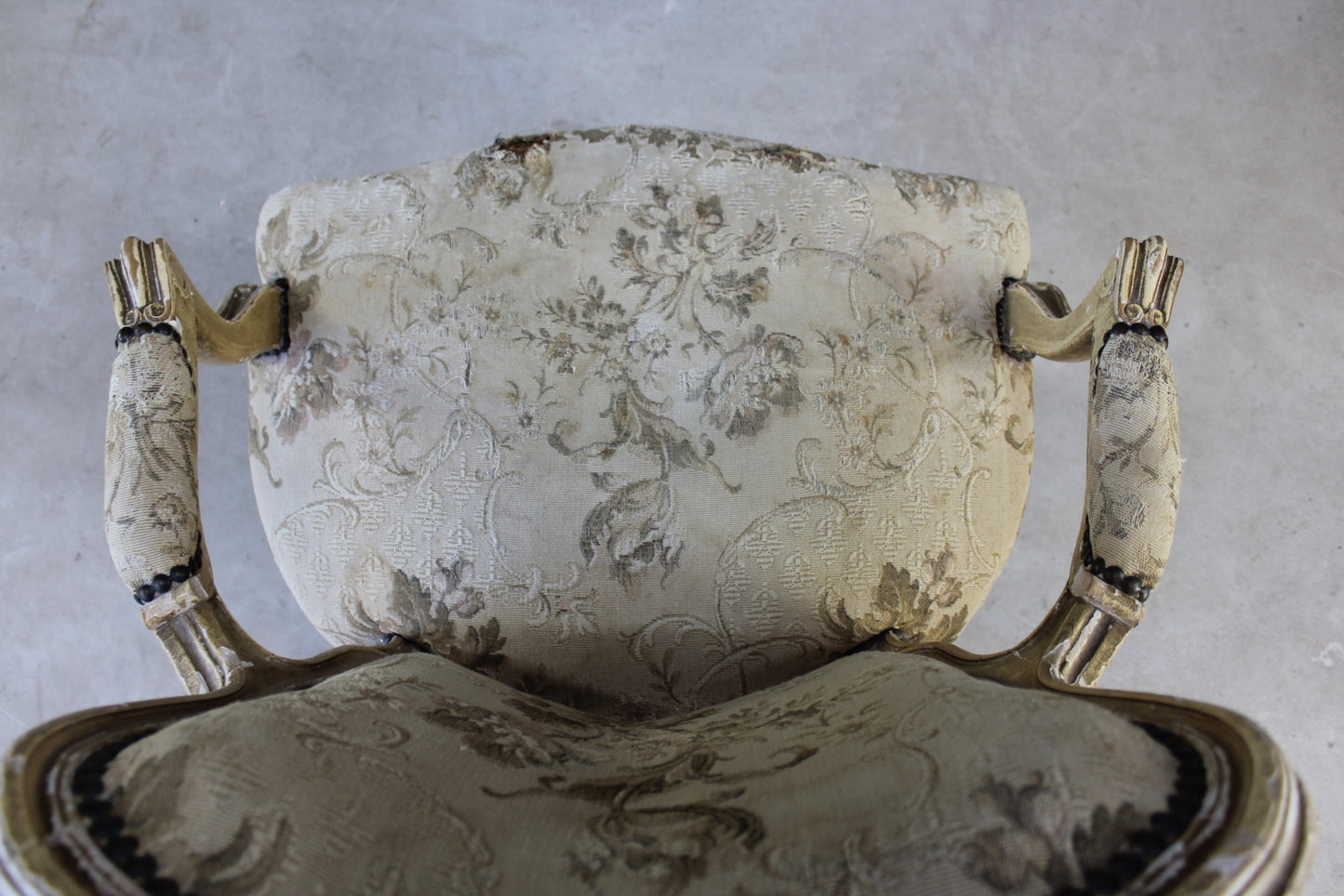 Antique Shabby Chic French Chair - Kernow Furniture