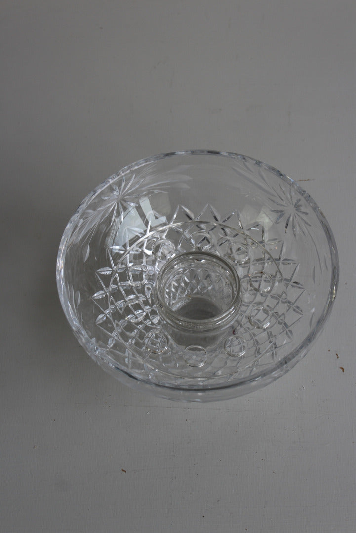 Vintage Crystal Thomas Webb Flower Bowl - Kernow Furniture