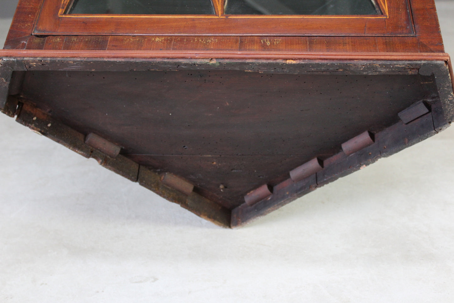 Antique Georgian Glazed Wall Cupboard - Kernow Furniture