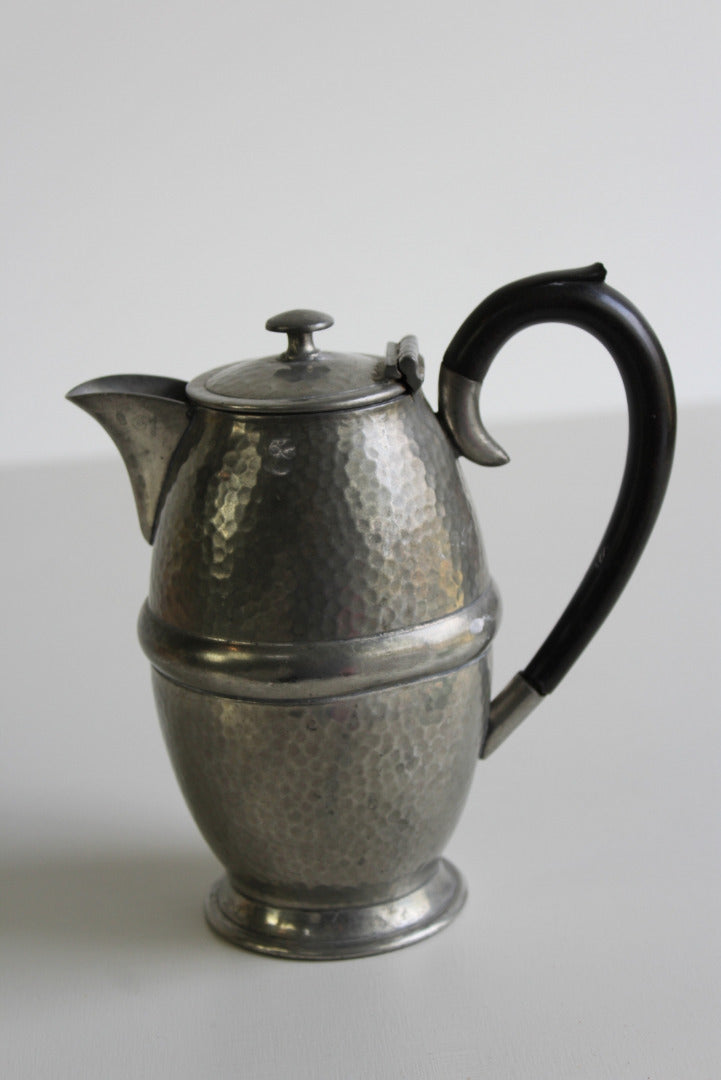 Hammered English Pewter Part Tea Set - Kernow Furniture