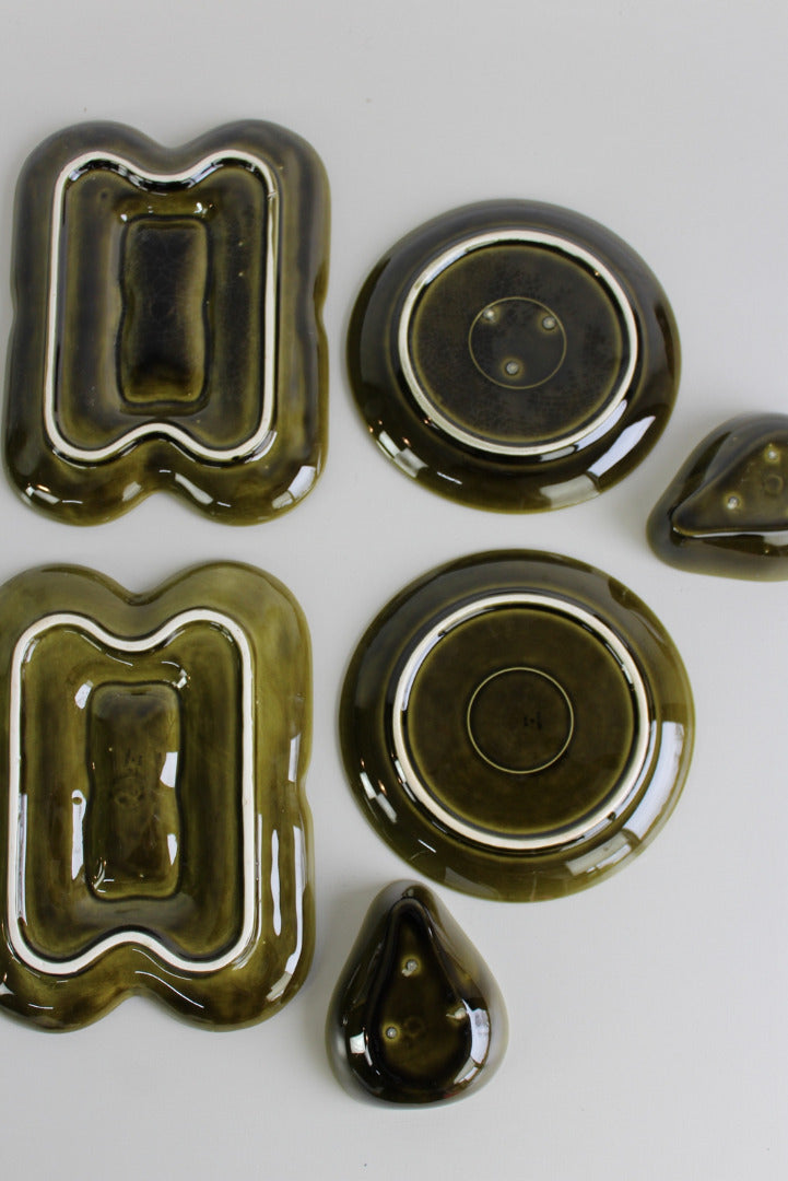 Retro Asparagus & Avocado Plates