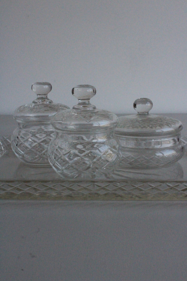 Vintage Cut Glass Dressing Table Set – Kernow Furniture