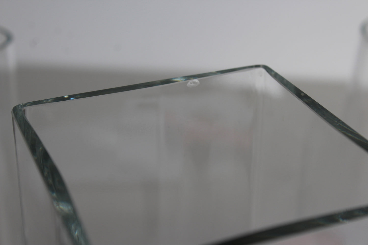 3 Contemporary Clear Glass Vase Modern - Kernow Furniture