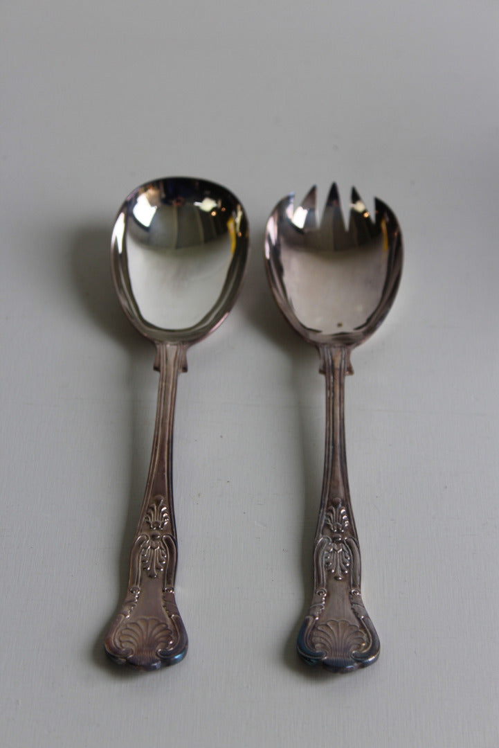 Vintage EPNS Salad Servers Kernow Furniture