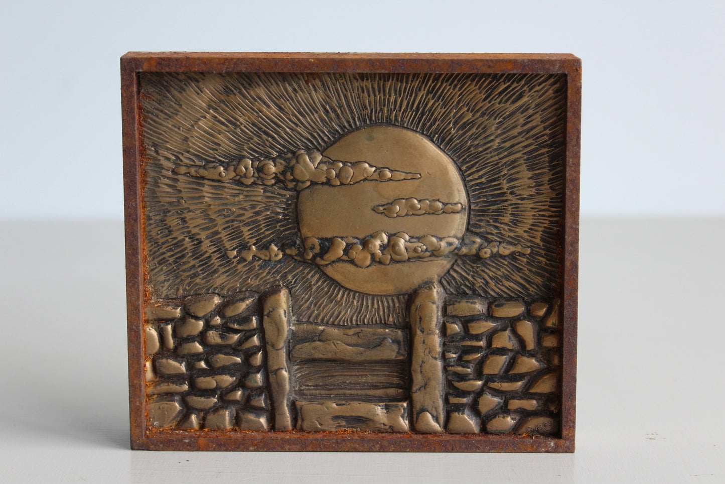 Small Bronze Landscape - Cornish Hedge - Kernow Furniture
