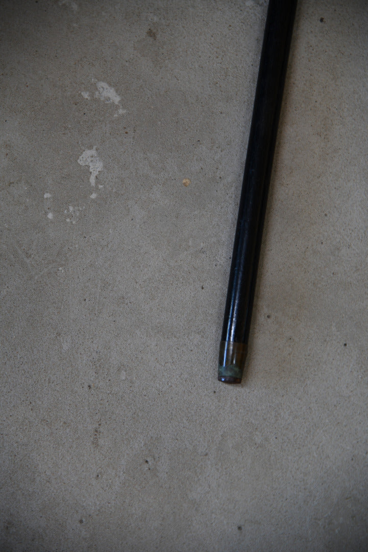 Antique Silver Tipped Walking Cane - Kernow Furniture