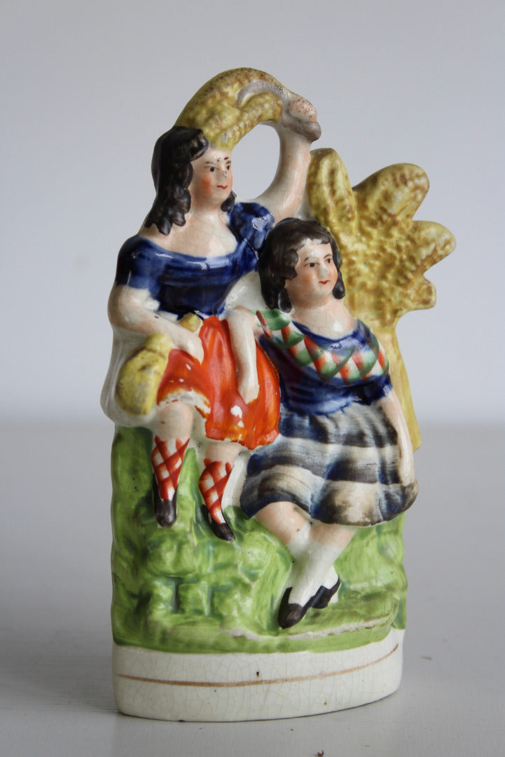 Antique Staffordshire Figures - Scottish Dancers - Kernow Furniture