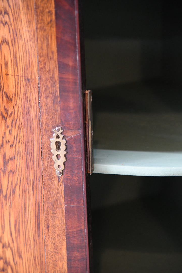 Antique Georgian Bow Front Wall Cupboard - Kernow Furniture